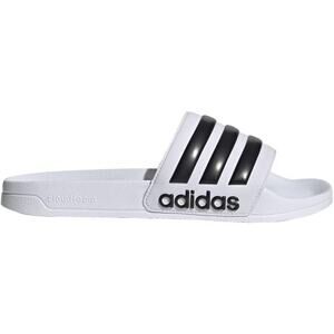 NWT adidas Unisex Shower Slide Sandals White Core Black Size 9 Men / 10 Women